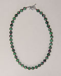 Green Ruby Zoite Swarovski Crystal Sterling Silver Necklace