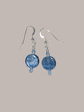 Blue Kyanite Swarovski Crystal Sterling Silver Earrings